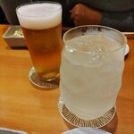 さけみ - プレミアムモルツ　中生　680円　生レモンサワー　650円
