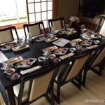 割烹旅館　志みず - 2015.2.22(日)12時7名ランチ1万円超満腹足コース(^^♪