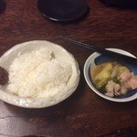 もつ焼き やまぐち - ご飯ともつ鍋♪