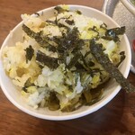 神戸ラーメン 第一旭 - 高菜ご飯。