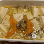 福天 - 絹豆腐の蟹味噌餡掛け