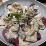 居酒屋　うみ幸 - カツオしめさばタルタルを添えて