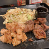 鉄板&串カツ 肥後ホルモン - あか牛サイコロ＆ホルモン炒め