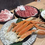 涮涮鍋 壽喜燒 螃蟹吃到飽 和牛與豬...然後是螃蟹 心齋橋站前店 - 