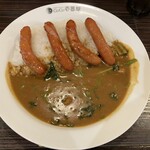 CoCo壱番屋  - 料理写真:ソーセージカレー＋ほうれん草トッピング。