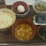 すき家 - 2015/2　牛小鉢たまご朝食