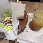 モスバーガー - モス野菜菜摘　ポテトM オレンジジュース　1010円