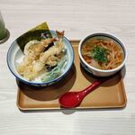 天丼・天ぷら さん天 - 定番天丼(ミニかけうどんに変更)