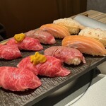 黃金出汁涮涮鍋與江戶前壽司 肉之Asatsu 梅田御初天神店 - 