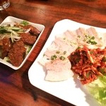 オジャンドン - 牛たんサラダとポッサム