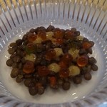 レストラン サンパウ - レンズ豆とイクラのサラダ