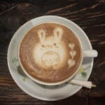 鈴木珈琲店 - カフェラテ上から