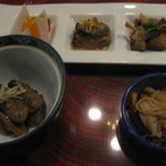 仙台かき徳 前菜とかきしぐれ煮