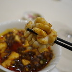 スーツァンレストラン 陳 - 2015.02 白子は麻婆豆腐の辛さにも負けない濃厚な味♪