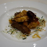 スーツァンレストラン 陳 - 2015.02 和牛ロースの四川香辛子炒め、柿入り