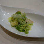 スーツァンレストラン 陳 - 2015.02 伊勢エビの炒め、翡翠仕立て