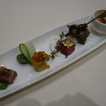 スーツァンレストラン 陳 - 2015.02 チャイニーズオードブル(鴨、栄螺、牛ヒレ、クラゲ)