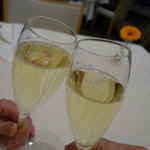 スーツァンレストラン 陳 - 2015.02 食前にシャンパンで乾杯♪