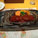 さわやか - おにぎりハンバーグ(デミグラスソース)1380円、ライス