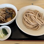 地粉うどん ヨーロッパ - 料理写真:肉なす汁うどん400gに肉2倍盛