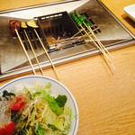 串家物語 - 野菜は素揚げにして野菜のゆずドレッシングに絡めるとかなり美味い。