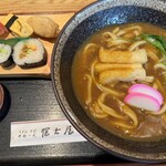 冨士屋 - 料理写真:名物カレーうどん　寿司定食1,400円