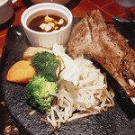 Bistro ハンバーグ - ラムステーキダブル240g 2200円（2026年4月）