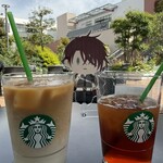 スターバックスコーヒー - ドリンク写真:■Tall スイート ミルクコーヒー　¥570
　ｸﾞﾗｽに変更 (+0円)
　ﾊﾞﾆﾗﾌﾚｰﾊﾞｰｼﾛｯﾌﾟ少なめ (+0円)
　ﾎﾜｲﾄﾓｶﾌﾚｰﾊﾞｰｼﾛｯﾌﾟ少なめ (+0円)