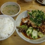 まんみ - 鶏酢ダレ定食（830円）