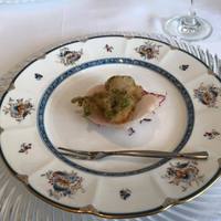 Bistro東進堂 - 【アミューズ】白身魚のフリッターと海老せんべい