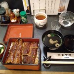 うなぎ お㚙川 - 東西鰻重 上
