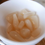 ろばたやき山ろく - メニュー外のらっきょ！！！！おいしい！！！