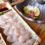 ろばたやき山ろく - ささみと砂とろ。開店直後に売り切れる砂とろは超希少部位！