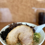 にぼちゃん - 料理写真:背脂煮干し880円に黒キクラゲ120をトッピング