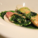 ラ・ヴェーナ・デル・レンニョ - 「鹿児島県産朝掘りの筍とハマグリのあおさ海苔のソース」