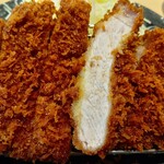 とんかつ神楽坂さくら - かつの断面