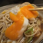 かめや - 温泉玉子だから汁にまざらないのがいいよね