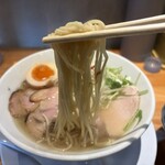 麺家 たけ田 - 特製塩らぁめん（麺リフト）