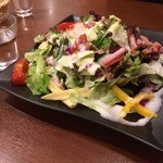 はまきた珈琲 - ベビーリーフとカリカリベーコンのシーザーサラダ（680円）_2015年2月