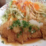 楓 - おろし豚カツ定食(日替わりランチ¥700)
