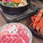壽喜燒 松葉蟹・鱈場蟹吃到飽 和牛與螃蟹 三條河原町店 - 