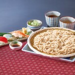 更科そばと寿司セット