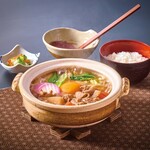 もつ煮込うどん　ごはん付