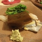 うを徳 - 白魚、平目昆布締め