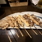 串屋 - お任せ８本　塩焼き鳥