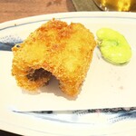 藁焼 みかん - 突き出しの穴子のフライ