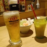 個室完備 大眾燒鳥酒場 Toriichizu 富山店 - 生啤酒¥329、橙汁¥219