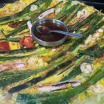 伝統韓国料理 松屋 - 海鮮ネギチヂミ