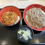 名代 富士そば - 料理写真:日替りミニ丼セット@690円
