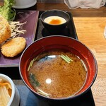 串天×串焼き ふわり - みそ汁